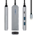Hub USB Aisens ASUC-4P002-GR Grijs 100 W (1 Stuks)