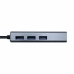 USB elosztó Aisens A106-0401 Szürke (1 egység)