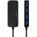 Электрический адаптер Aisens A109-0716 USB USB 3.2 USB A 3.2 Gen 1 (3.1 Gen 1) x 4