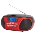 Radio CD Bluetooth MP3 Aiwa BBTU-300RD Musta Punainen