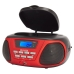 Rádio CD Bluetooth MP3 Aiwa BBTU-300RD Preto Vermelho
