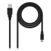 USB 2.0 A uz Mini USB B Kabelis NANOCABLE 10.01.0405 (4.5 m) Melns