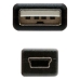 USB 2.0 A - Mini USB B kabelis NANOCABLE 10.01.0405 (4.5 m) Juoda