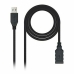 Kabel USB 3.0 A na USB A NANOCABLE 10.01.0902BK 2 m Černý