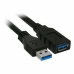 USB 3.0 A til USB A-kabel NANOCABLE 10.01.0902BK 2 m Sort