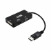 DisplayPort-VGA/DVI/HDMI Adapter 3 en 1 NANOCABLE 10.16.3301-BK Must