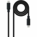 USB-C-Kabel NANOCABLE 10.01.4101-L150 Schwarz 1,5 m