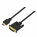 HDMI auf DVI Verbindungskabel NANOCABLE 10.15.0502 1,8 m Schwarz 1,8 m