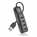USB rozbočovač NGS PORT 2.0 Černý