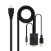 HDMI–VGA Audio Adapter NANOCABLE 10.15.4350 1,8 m Fekete
