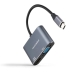 Adaptér USB-C na VGA/HDMI NANOCABLE 10.16.4303 Sivá 4K Ultra HD