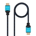 HDMI-Kabel NANOCABLE 10.15.3701 V2.0 Zwart/Blauw 1 m 4K Ultra HD