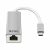 USB 3.0 naar Gigabit Ethernet Converter NANOCABLE 10.03.0402 Zilverkleurig