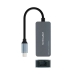 Adaptér USB-C na Sieťový Kábel RJ45 NANOCABLE 10.03.0410 Sivá