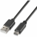 Cable USB A a USB-C NANOCABLE 10.01.2102 Negro 2 m