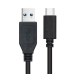 USB A to USB-C Cable NANOCABLE 10.01.4002 Black 2 m