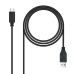 Cable USB A a USB-C NANOCABLE 10.01.4002 Negro 2 m (1 unidad)