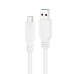 USB-C kábel NANOCABLE 10.01.4001-L150-W Biela 1,5 m (1 kusov)