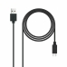 USB A - USB-C Kábel NANOCABLE 10.01.2103 Fekete 3 m