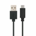USB A uz USB-C Kabelis NANOCABLE 10.01.2103 Melns 3 m