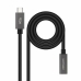 USB-C Hosszabítókábel NANOCABLE 10.01.4401-L150 Fekete 1,5 m