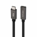USB-C Forlengelseskabel NANOCABLE 10.01.4401-L150 Svart 1,5 m