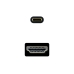 Cable USB-C a HDMI NANOCABLE 10.15.5133 Negro 3 m 4K Ultra HD