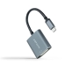 Adaptador USB-C a DVI NANOCABLE 10.16.4103-G Gris 15 cm