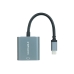 USB C–DVI Adapter NANOCABLE 10.16.4103-G Szürke 15 cm