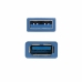Verlängerungskabel mit USB NANOCABLE 10.01.0902-BL Blau 2 m