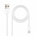 Data / Charger Cable with USB NANOCABLE 10.10.0400 White 50 cm (1 Unit)