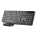 Keyboard and Wireless Mouse NGS NGS-KEYBOARD-0381 Black Spanish Qwerty QWERTY