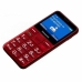 Tlačítkový mobilný telefón Panasonic KX-TU155EXRN Červená