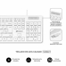 Tastatur Subblim SUBKBC-0SSK51 Weiß Qwerty Spanisch