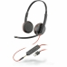 Slušalice s Mikrofonom Plantronics 209747-201 Crna Crvena