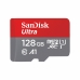 Micro-SD memóriakártya adapterrel SanDisk Ultra microSD 128 GB