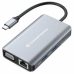 USB-keskitin Conceptronic DONN21G Musta Harmaa 100 W (1 osaa)