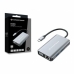 Hub USB Conceptronic DONN21G Noir Gris 100 W (1 Unité)