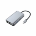 USB Centrmezgls Conceptronic DONN21G Melns Pelēks 100 W (1 gb.)