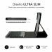 Bluetooth-клавиатура с подставкой для планшета Subblim SUBKT3-BTL200 Чёрный Испанская Qwerty