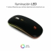 Mouse Subblim SUBMO-LDFLAT1 Schwarz 1600 dpi