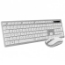 Tastatur og trådløs mus Subblim SUBKBW-CEKE10 Sølv ABS Spansk qwerty