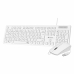 Клавиатура с мишка Subblim SUBKBC-CSSK02 Бял Испанска Qwerty QWERTY