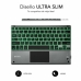 Bluetooth-клавиатура с подставкой для планшета Subblim SUB-KBT-SMBT51 Серый Разноцветный Испанская Qwerty QWERTY