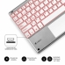 Bluetooth toetsenbord met tablethouder Subblim SUB-KBT-SMBT50 Zilverkleurig Qwerty Spaans QWERTY