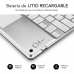 Bluetooth klávesnica s držiakom na tablet Subblim SUB-KBT-SMBT50 Striebristý Španielska Qwerty QWERTY