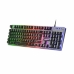 Gaming Keyboard Mars Gaming MK220ES Zwart Zwart/Gris Qwerty Spaans