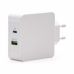 USB seinälaturi TooQ TQWC-2SC03WT Valkoinen 48 W