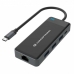 USB elosztó Conceptronic DONN14G Fekete Szürke 100 W (1 egység)