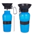 Dog Water Bottle-Dispenser Blue Black Metal Plastic 500 ml